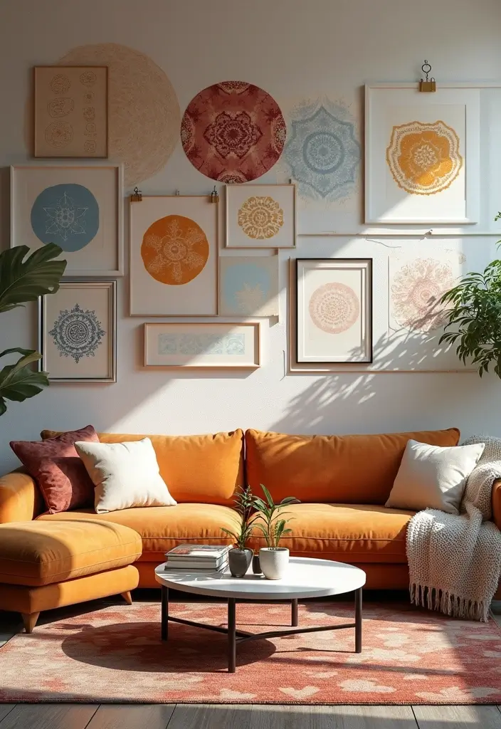 28 Stencil Designs Wall Living Room Ideas That Add Creative Flair - 28. Creative Layering Techniques
