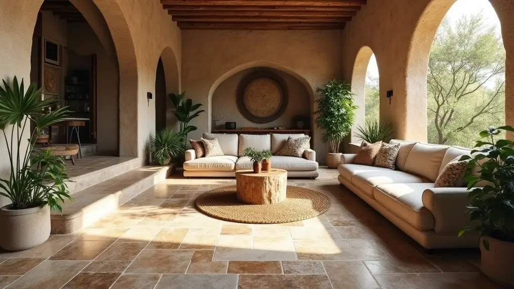 28 Stone Floor Living Room Ideas That Feel Earthy and Elegant