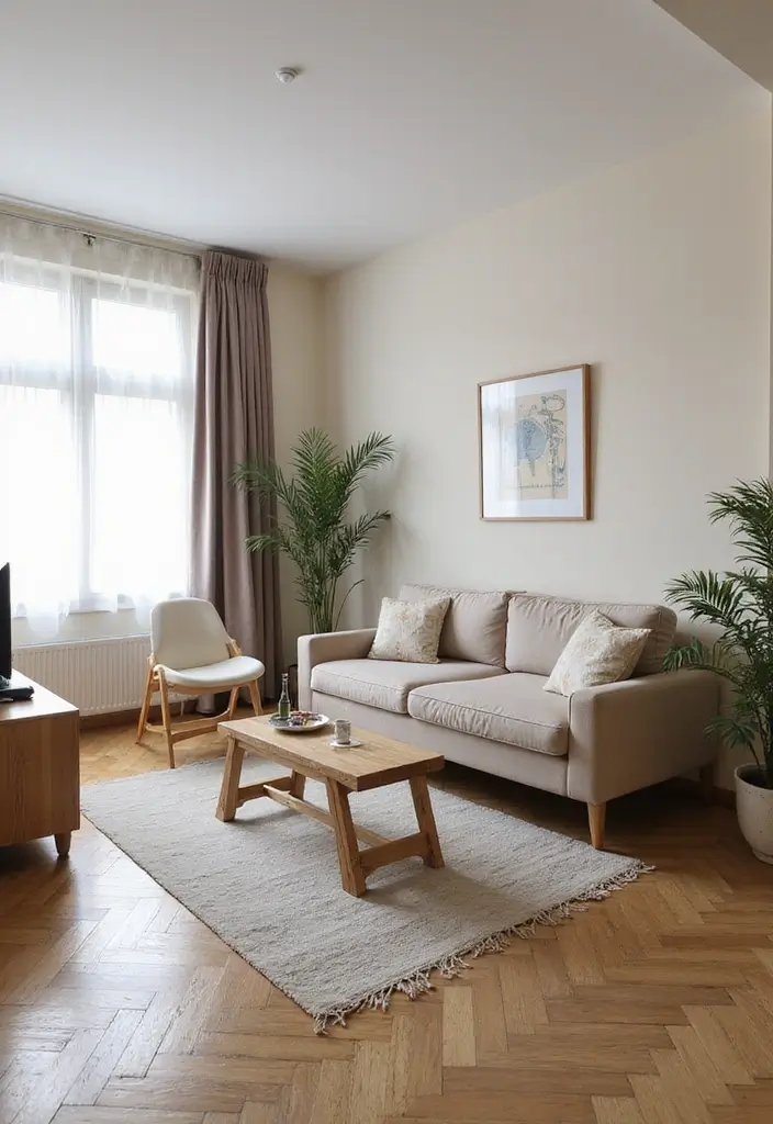 28 Studio Apartment Living Room Ideas That Save Space Beautifully - 14. Multi-Use Folding Furniture