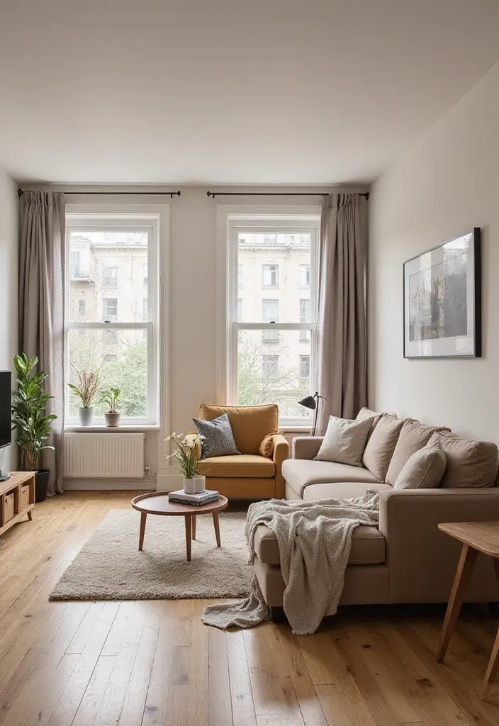 28 Studio Apartment Living Room Ideas That Save Space Beautifully - 26. Color Coordination