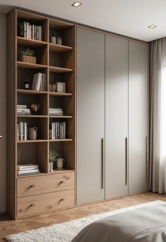 28 Studio Apartment Living Room Ideas That Save Space Beautifully - 7. Utilize Vertical Storage Solutions