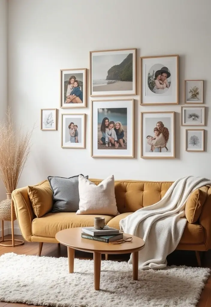 28 White and Tan Living Room Ideas That Feel Calm and Inviting - 16. Personal Touches