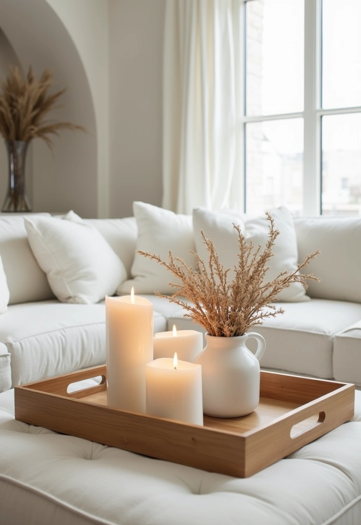 28 White and Tan Living Room Ideas That Feel Calm and Inviting - 27. Thoughtful Accessories