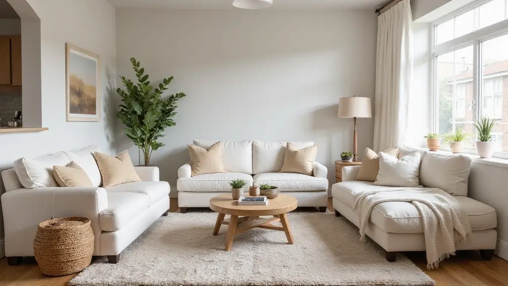28 White and Tan Living Room Ideas That Feel Calm and Inviting