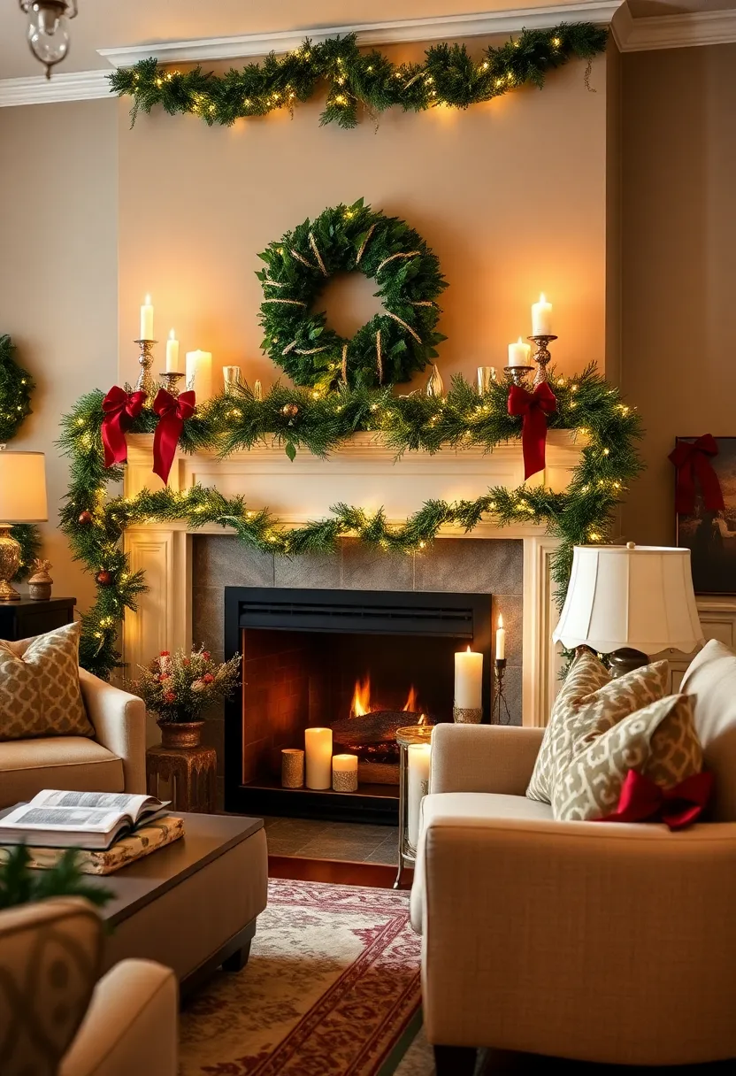 29 Christmas Decoration Living Room Ideas That Feel Cozy and Magical - 18. Make Use of Garlands