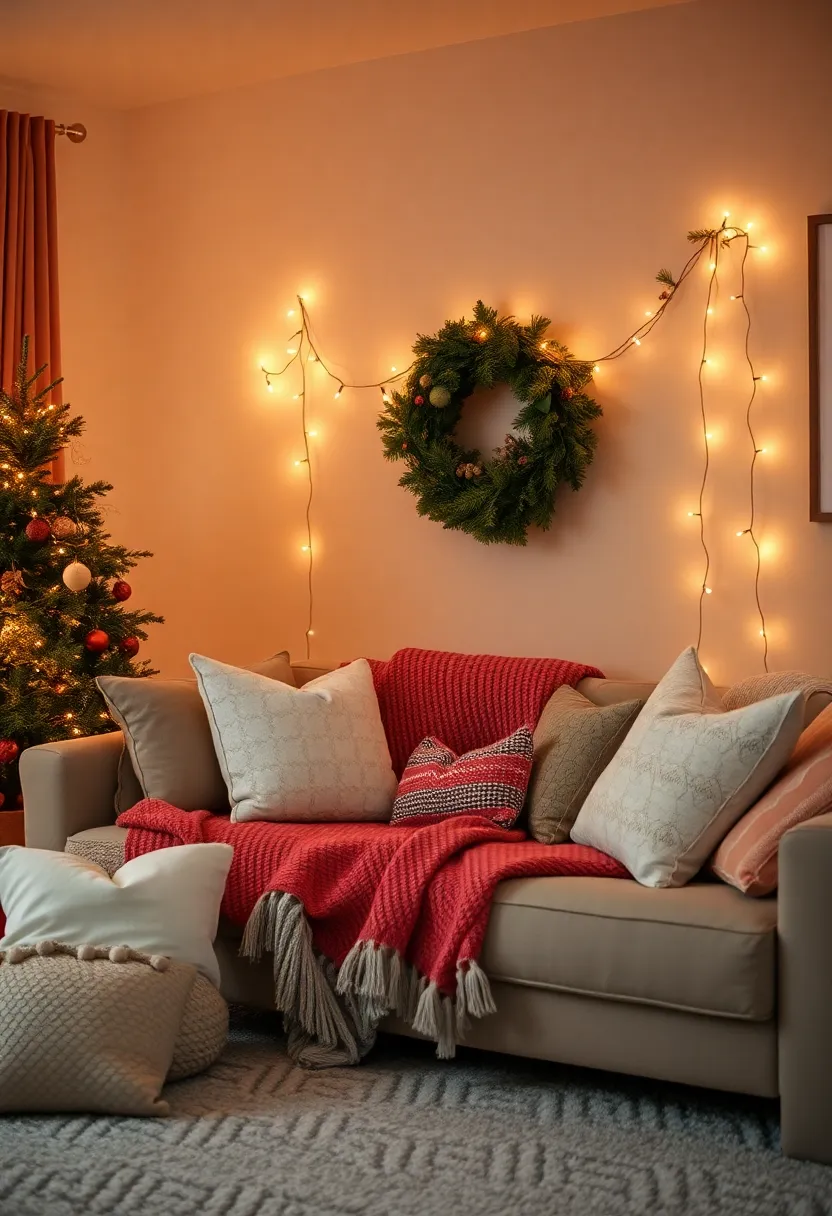 29 Christmas Decoration Living Room Ideas That Feel Cozy and Magical - 19. Create a Cozy Nook