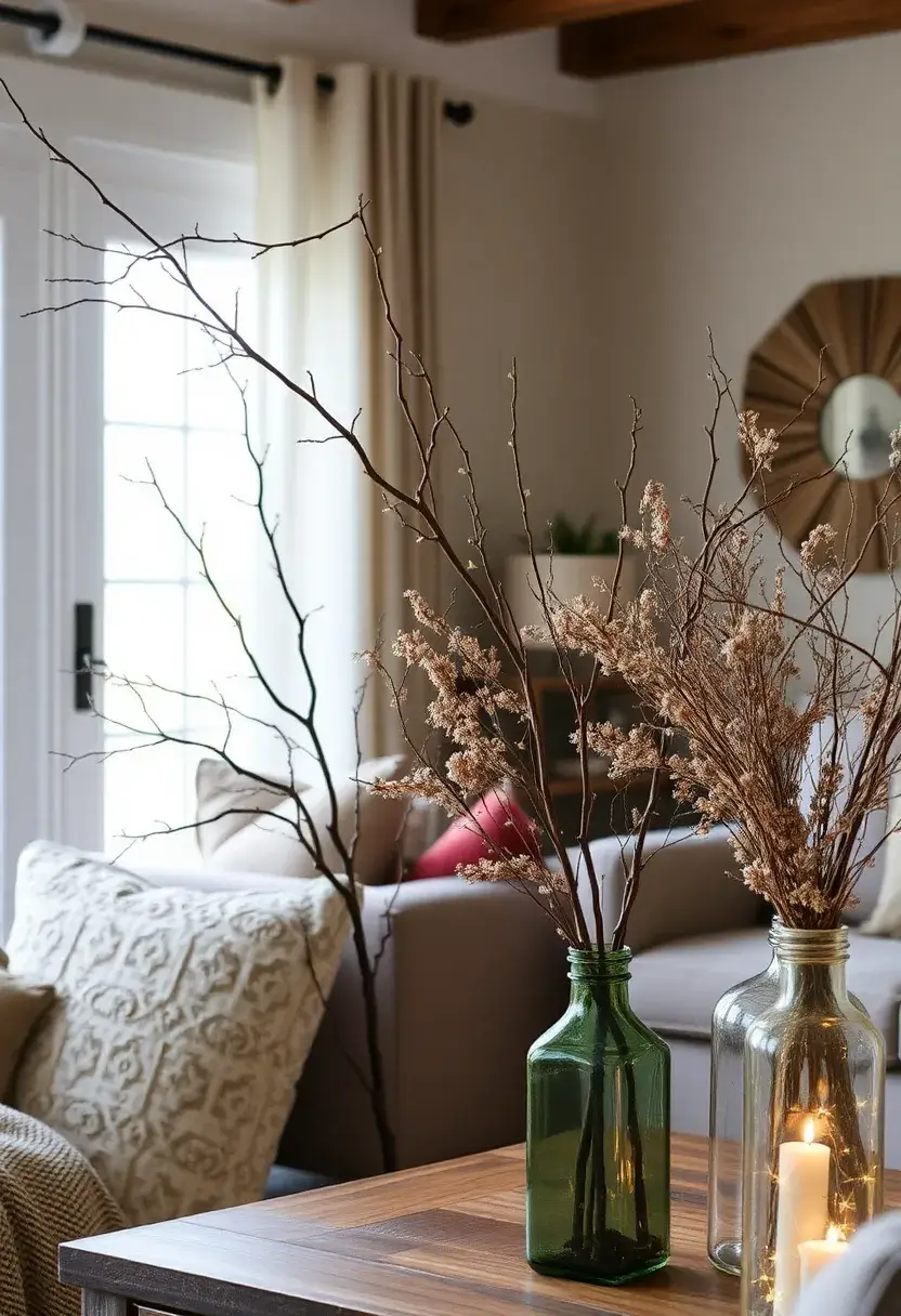 29 Christmas Decoration Living Room Ideas That Feel Cozy and Magical - 23. Use Nature-Inspired Decorations