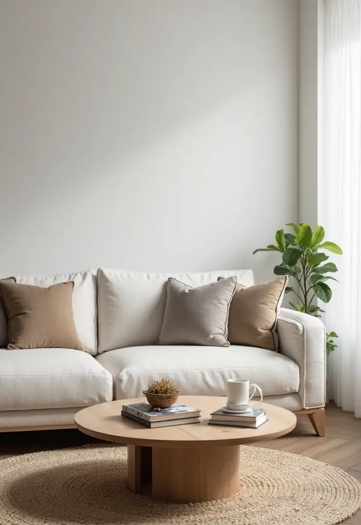 29 Contemporary Living Room Design Ideas That Feel Sleek and Minimal - 25. Curated Coffee Tables