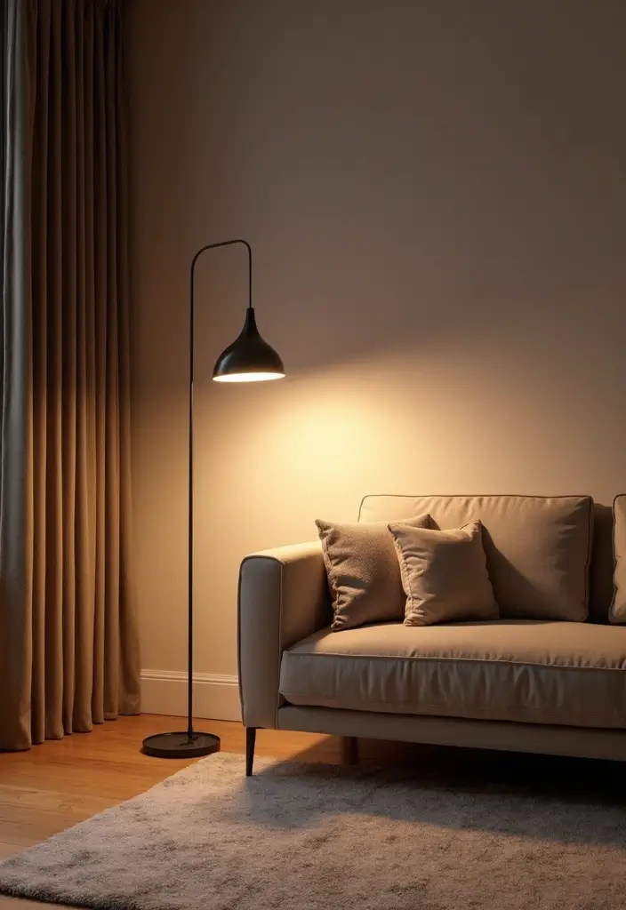 29 Contemporary Living Room Design Ideas That Feel Sleek and Minimal - 6. Statement Lighting