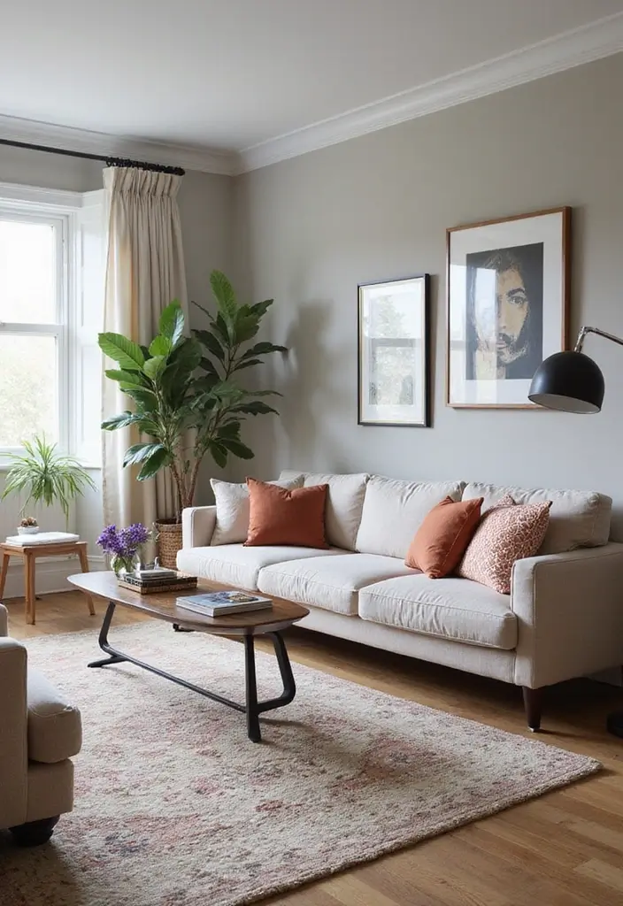 29 Contemporary Living Room Design Ideas That Feel Sleek and Minimal - 9. Area Rugs for Definition