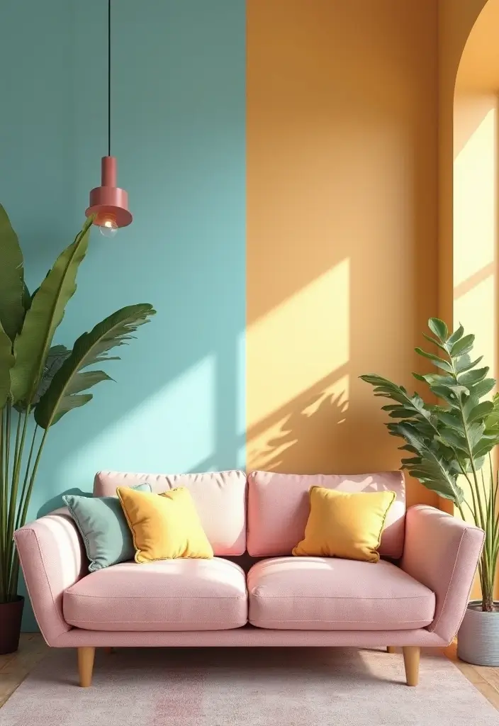 29 Light Couches Living Room Ideas That Feel Airy and Modern - 21. Layered Colors with a Light Couch