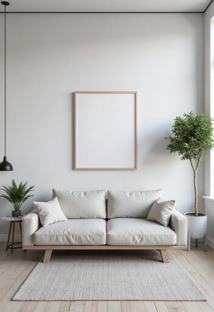 29 Light Couches Living Room Ideas That Feel Airy and Modern - 3. Modern Minimalist Forms