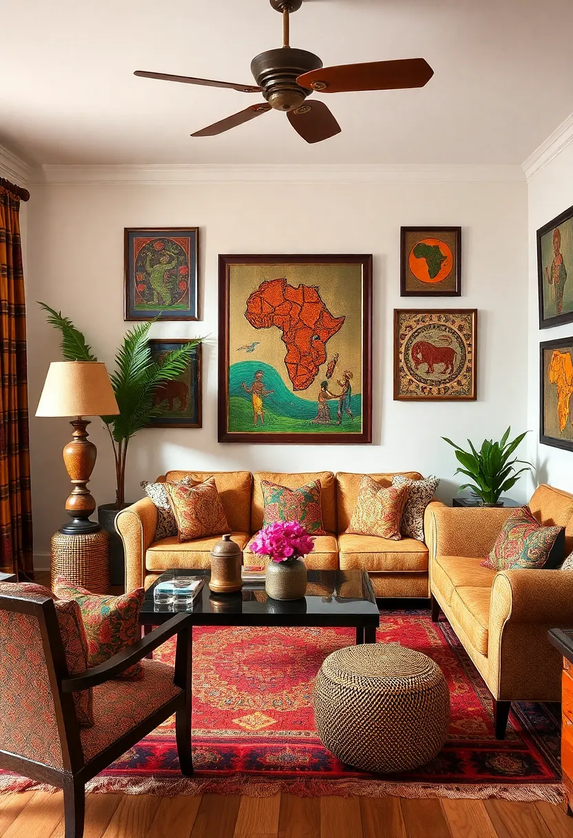 29 Living Room Decor Black Women Inspiration That Celebrates Style and Culture - 17. Cultural Themes