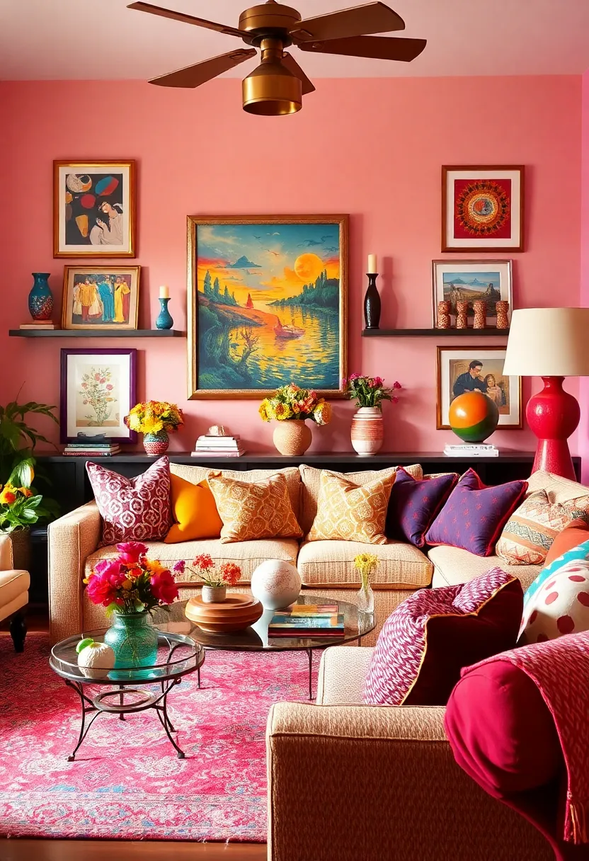 29 Living Room Decor Black Women Inspiration That Celebrates Style and Culture - 19. Colorful Accents