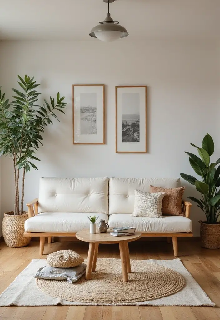 29 Living Room Seating Ideas That Maximize Comfort and Flow - 12. Sustainable Futons