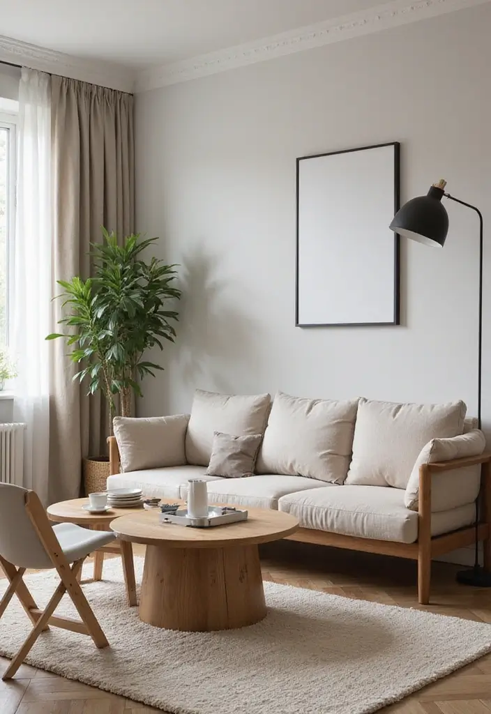 29 Living Room Seating Ideas That Maximize Comfort and Flow - 15. Foldable Chairs