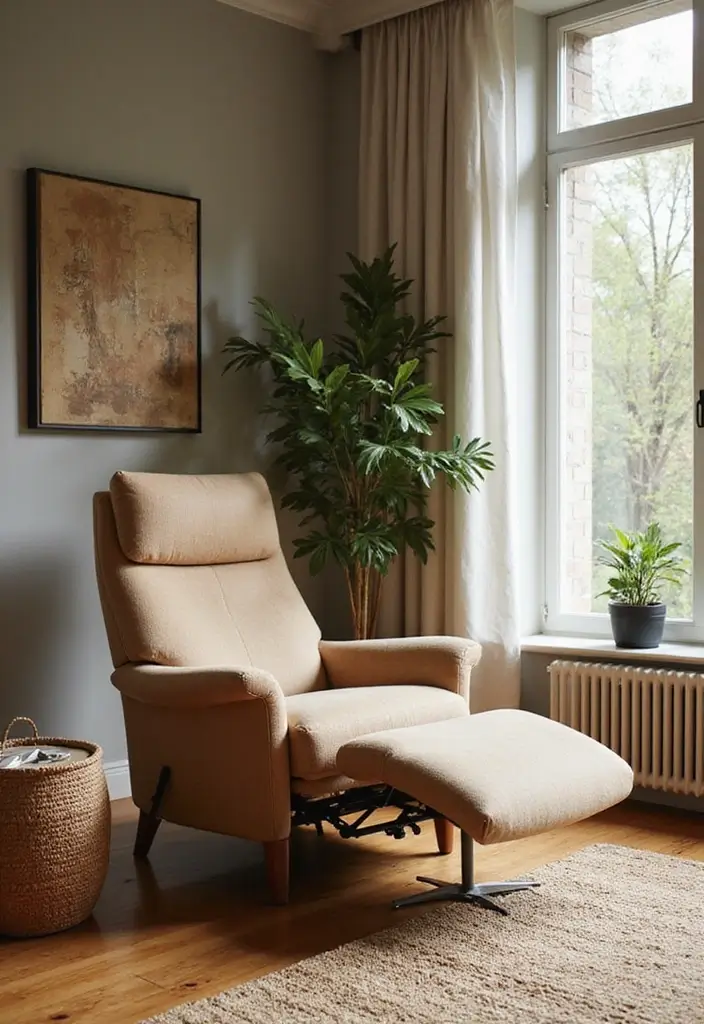 29 Living Room Seating Ideas That Maximize Comfort and Flow - 16. Eco-Conscious Recliners