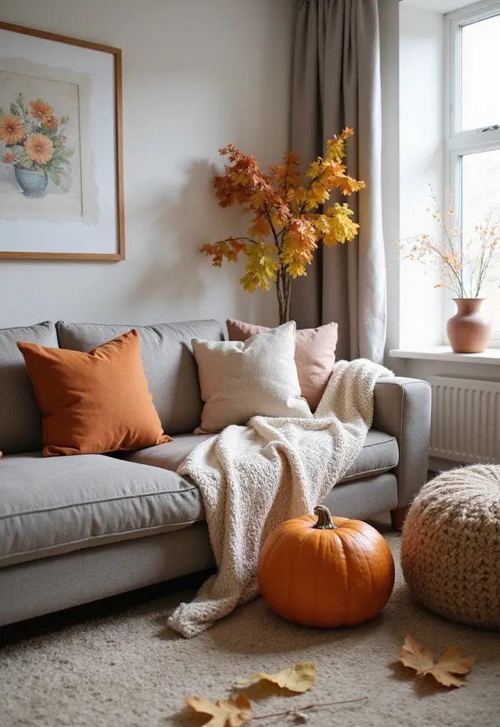 29 Mid Century Modern Apartment Living Room Ideas That Look Retro and Chic - 29. Seasonal Decor Swaps