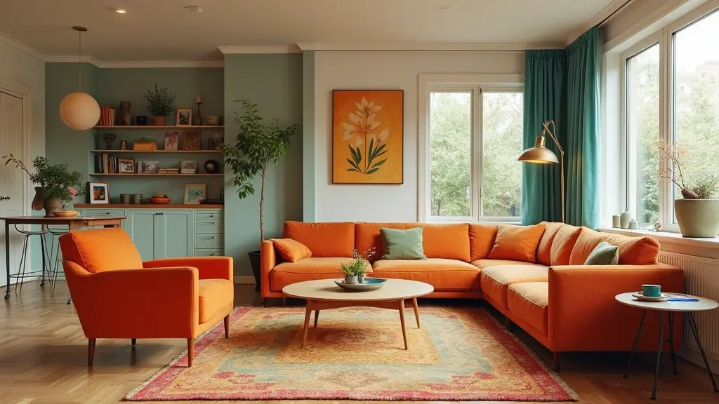 29 Mid Century Modern Apartment Living Room Ideas That Look Retro and Chic