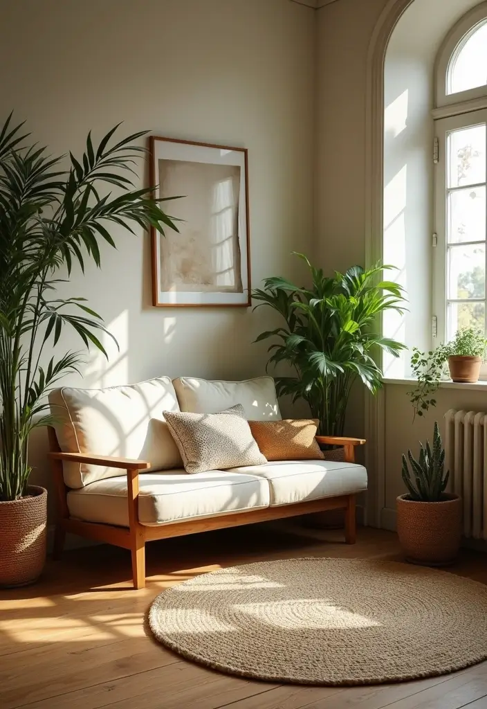 29 Old Style Living Room Ideas That Feel Nostalgic and Classic - 11. Natural Elements