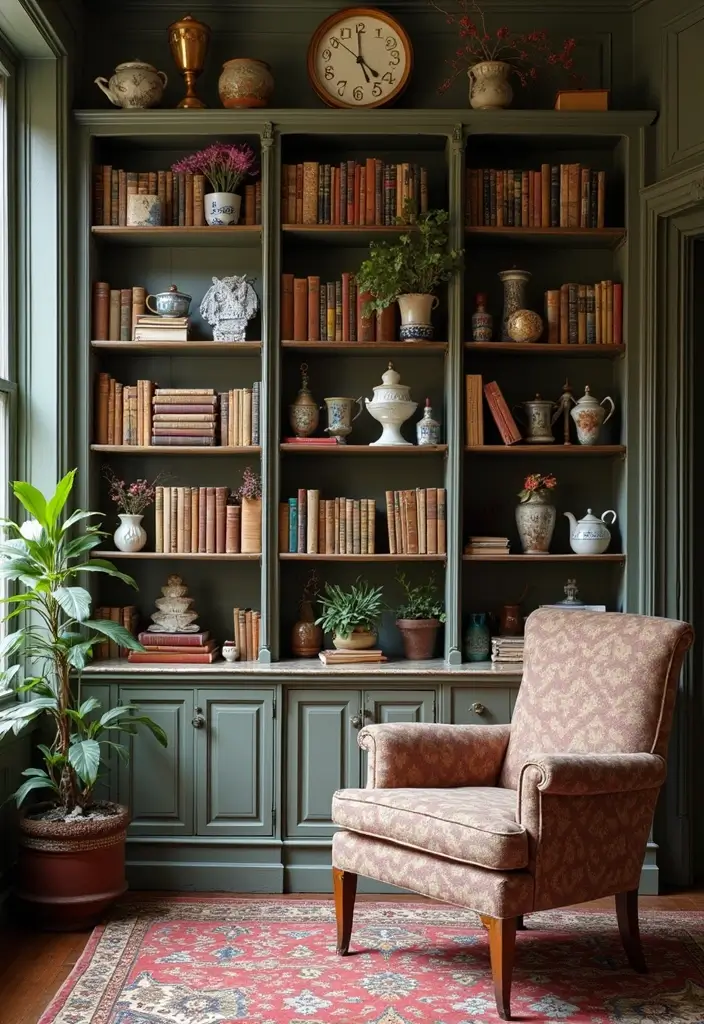 29 Old Style Living Room Ideas That Feel Nostalgic and Classic - 12. Eclectic Collections