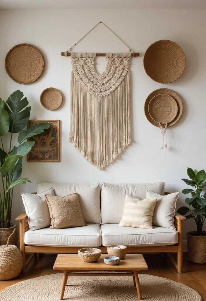 29 Old Style Living Room Ideas That Feel Nostalgic and Classic - 14. Handcrafted Decor