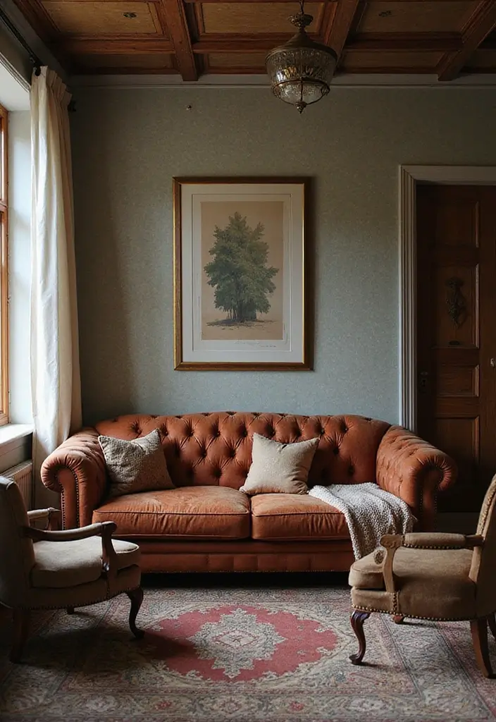 29 Old Style Living Room Ideas That Feel Nostalgic and Classic - 23. Timeless Sofa Styles