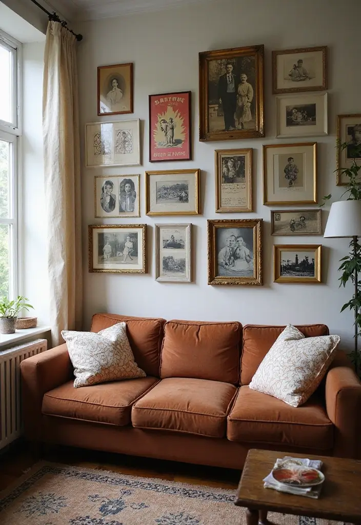 29 Old Style Living Room Ideas That Feel Nostalgic and Classic - 5. Retro Art and Prints