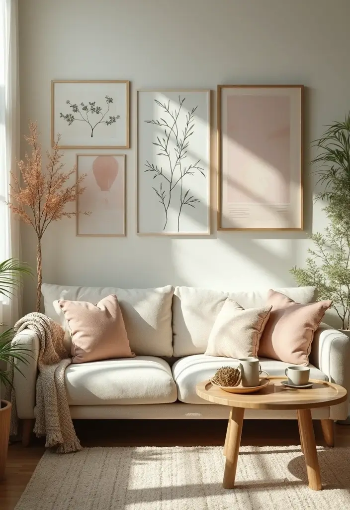 29 Spring Living Room Decor Ideas That Feel Fresh and Bright - 21. Nature-Themed Accessories