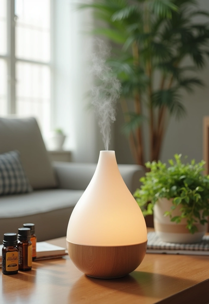 29 Spring Living Room Decor Ideas That Feel Fresh and Bright - 29. Seasonal Scented Diffusers