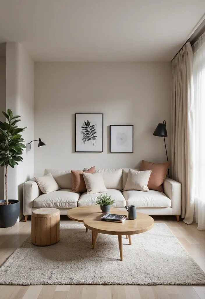 29 TV in Alcove Living Room Ideas That Look Built In and Elegant - 22. Monochromatic Color Schemes