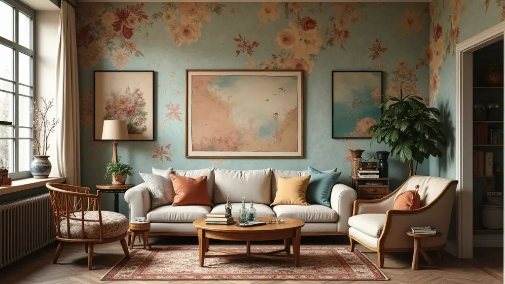 29 Wallpaper Living Room Ideas That Add Texture and Personality