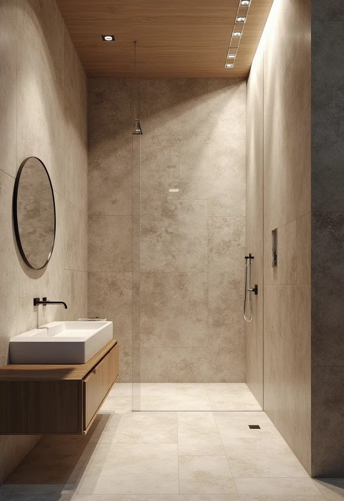 14 Baddie Bathroom Ideas With Trendy Aesthetic - 11. Textured Walls and Ceilings