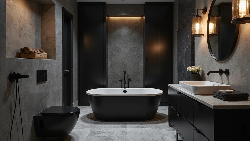 14 Bathroom Ideas With Black Fixtures For Modern Edge