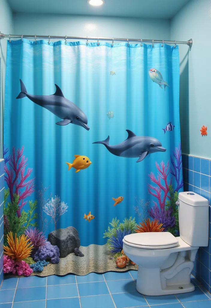 14 Boys Bathroom Ideas For Fun Kid Decor - 1. Underwater Adventure
