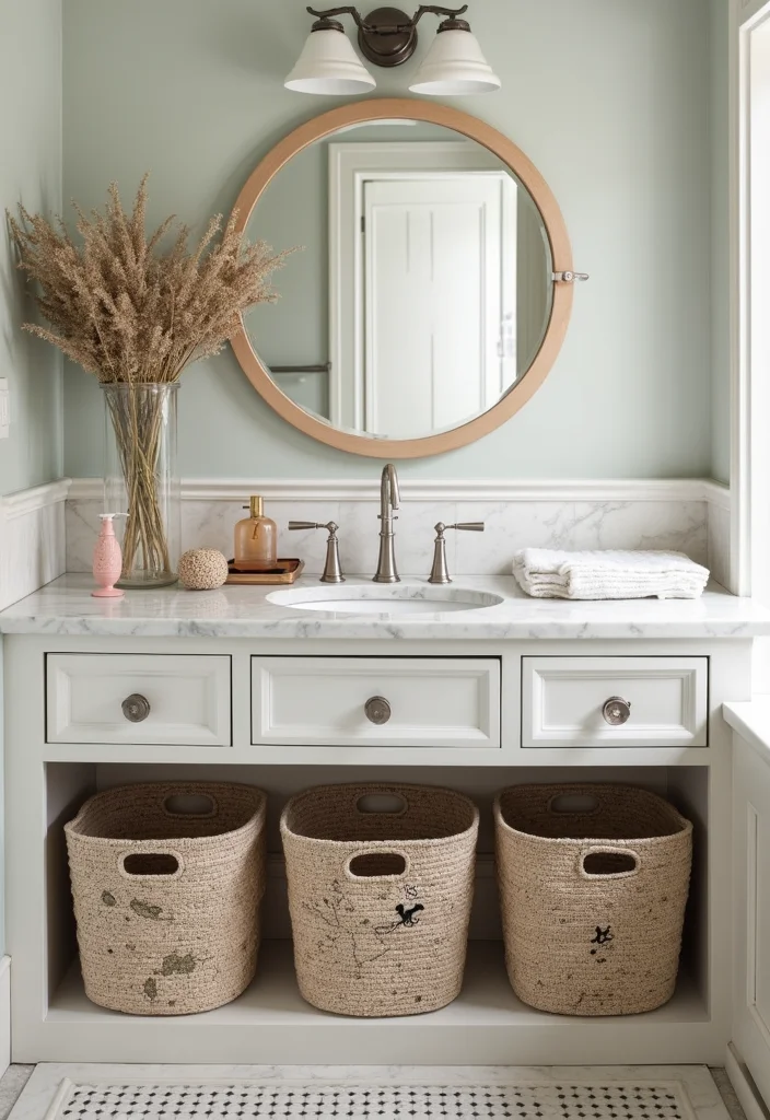 14 Disney Bathroom Ideas For Adults With Magic Style - 13. Magical Storage Solutions