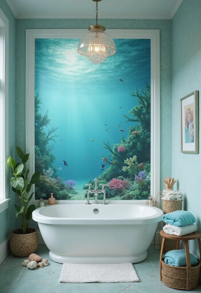 14 Disney Bathroom Ideas For Adults With Magic Style - 3. The Little Mermaid Underwater Oasis
