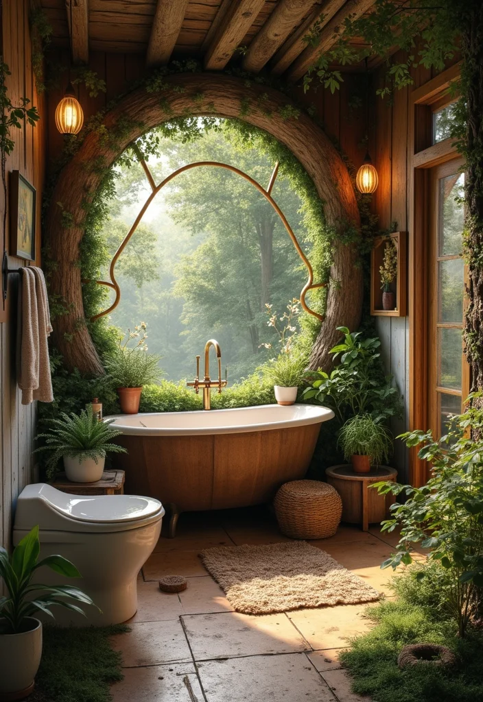 14 Disney Bathroom Ideas For Adults With Magic Style - 6. Fairytale Forest Escape