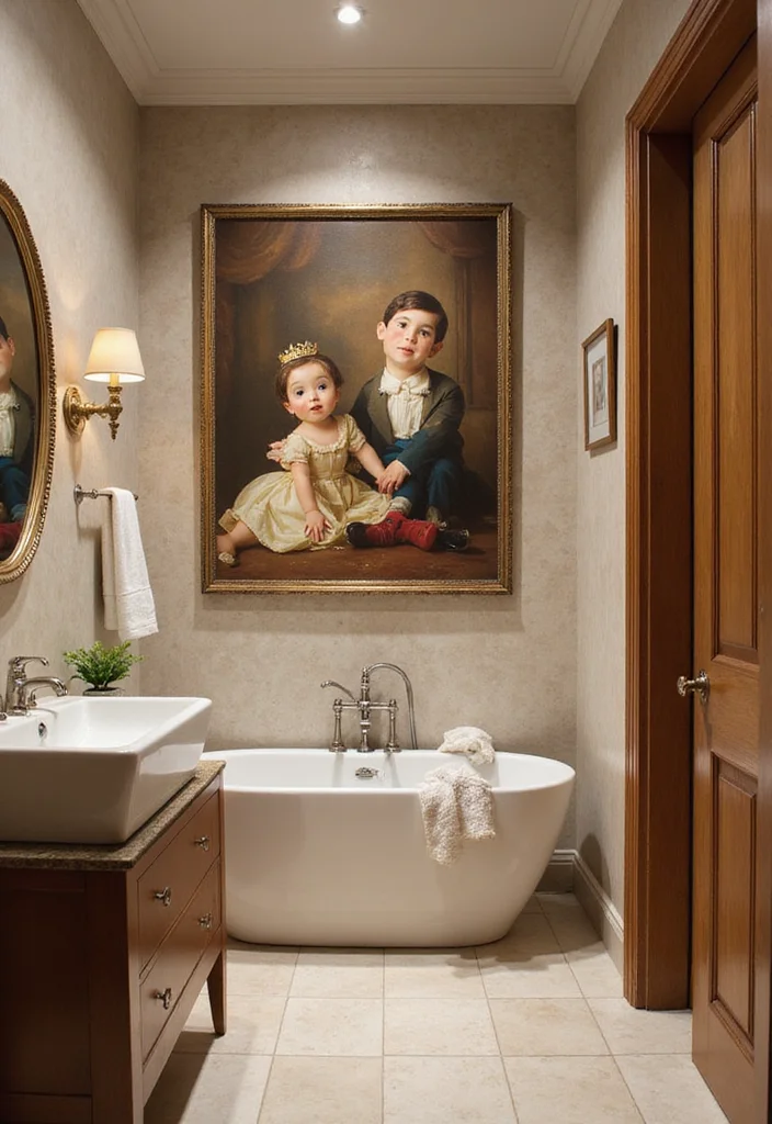 14 Disney Bathroom Ideas For Adults With Magic Style - 8. Elegant Disney Art Decor