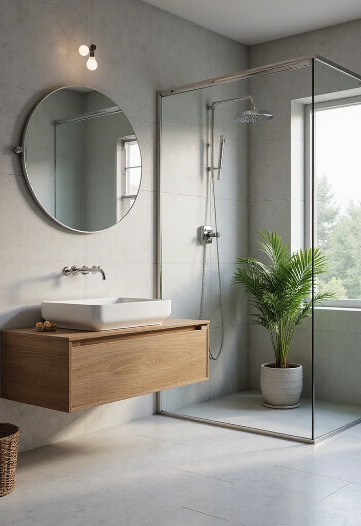 14 Grey Tile Bathroom Ideas With Modern Calm Style - 1. Subtle Elegance with Light Grey Tiles