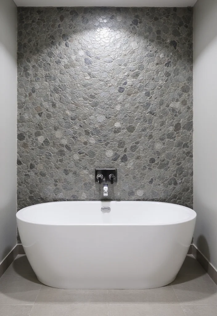 14 Grey Tile Bathroom Ideas With Modern Calm Style - 3. Mosaic Grey Tile Accents