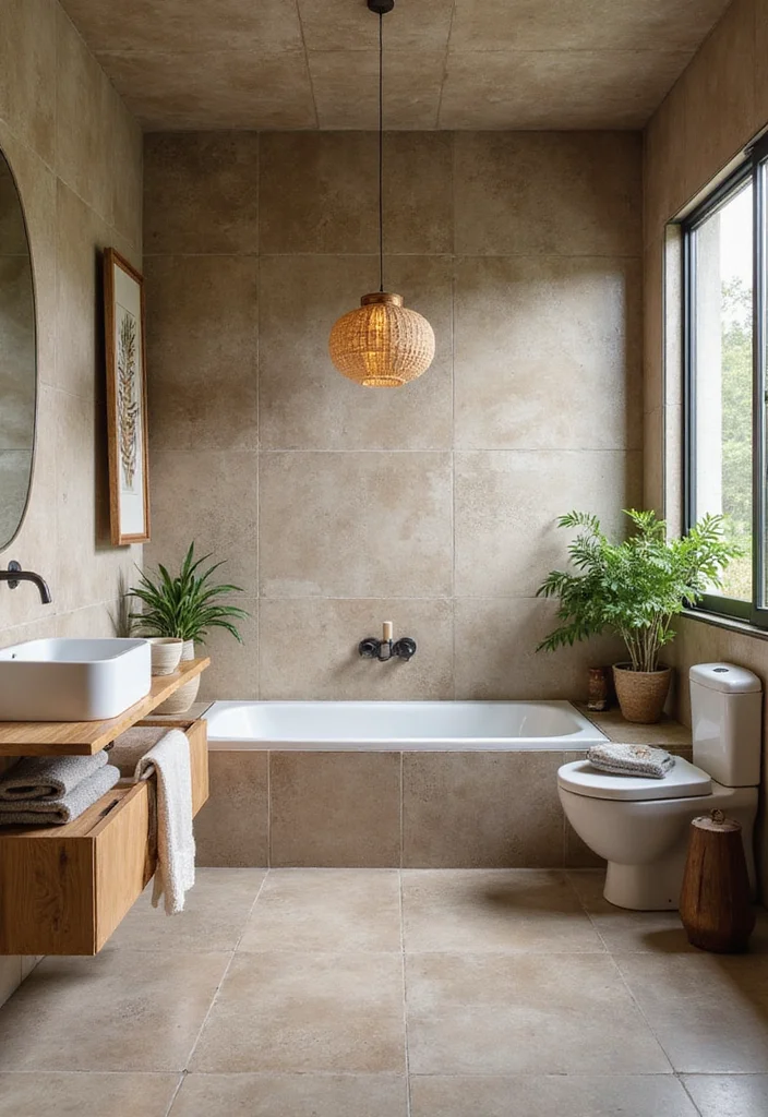 14 Old Tile Bathroom Makeover Ideas That Transform The Space - 10. Eco-friendly Tiles