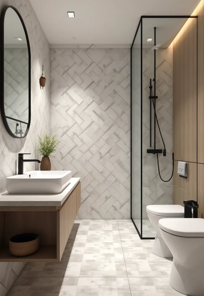 14 Old Tile Bathroom Makeover Ideas That Transform The Space - 9. Artistic Tile Layouts