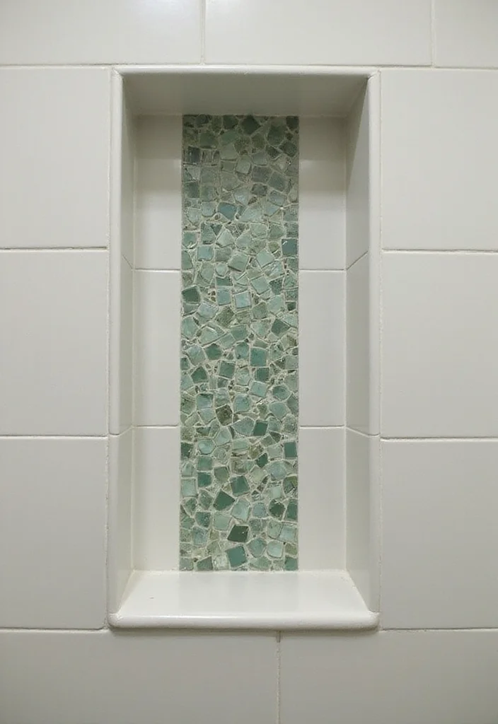 14 Sage Green Tile Bathroom Ideas With Calm Vibes - 2. Sage Green Mosaic Accents