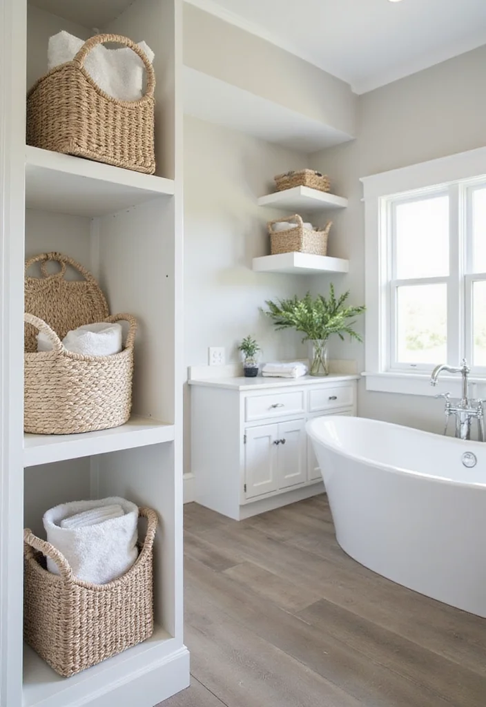 14 Smart Bathroom Ideas For Modern Living - 5. Smart Storage Solutions