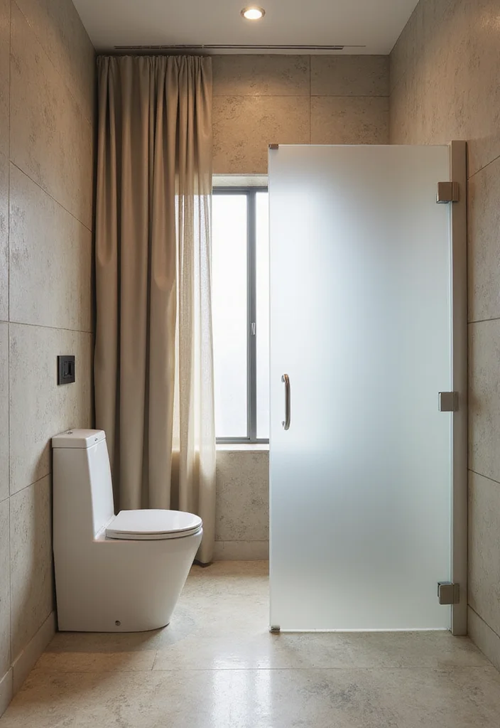 14 Unisex Bathroom Ideas With Universal Appeal - 11. Enhanced Privacy Solutions