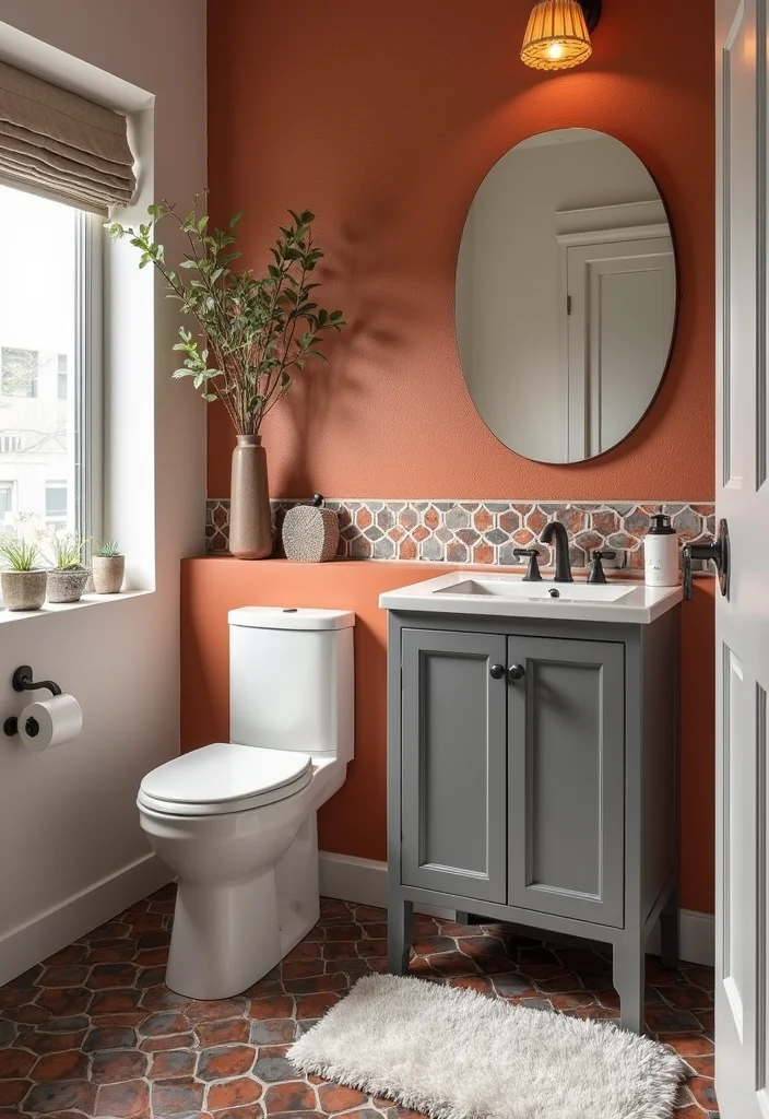 14 Unisex Bathroom Ideas With Universal Appeal - 2. Bold Statement Walls