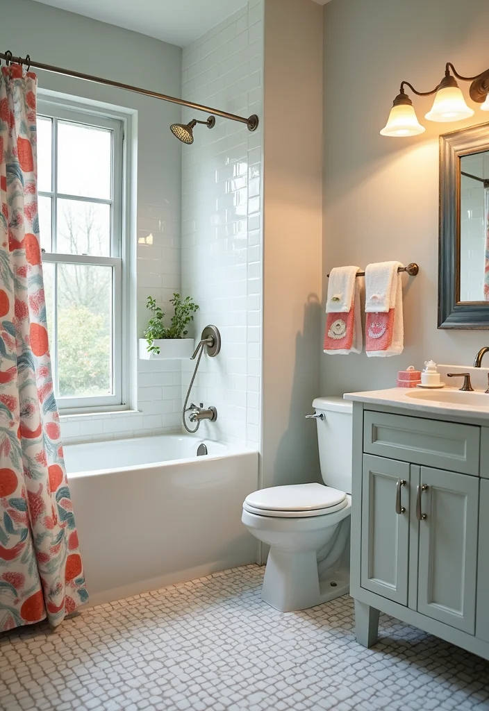 14 Unisex Bathroom Ideas With Universal Appeal - 7. Playful Patterns