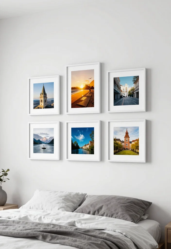 15 Bedroom Photo Frame Ideas for a Personal Gallery Style - 9. Floating Frames for a Unique Look 1