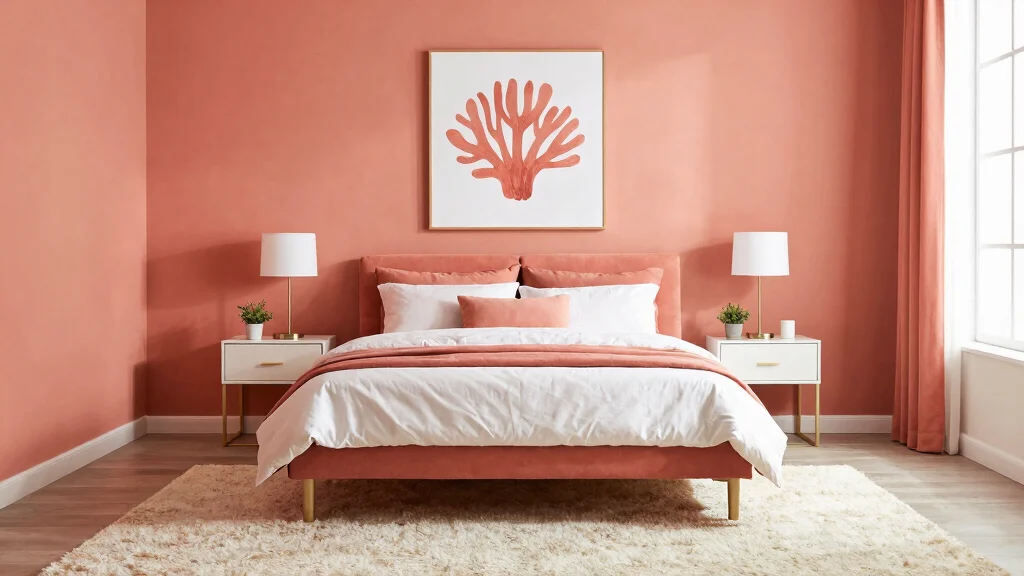15 Coral Bedroom Ideas for Adults: Warm Fresh Sophistication